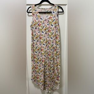 Eddie Bauer Multicolor Floral A-Line sleeveless dress